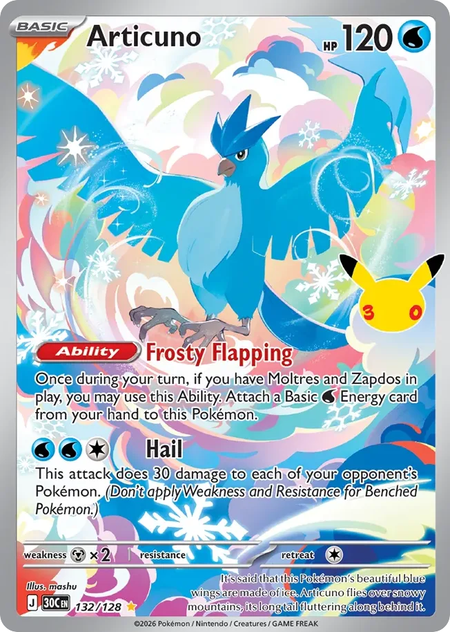 Articuno, 30th Celebration 132